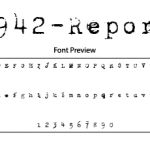1942 Report Font Free Download