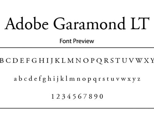 Adobe Garamond Font Family Free Download