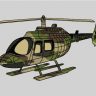 Air Patrol 206L Long Ranger Helicopter Vector