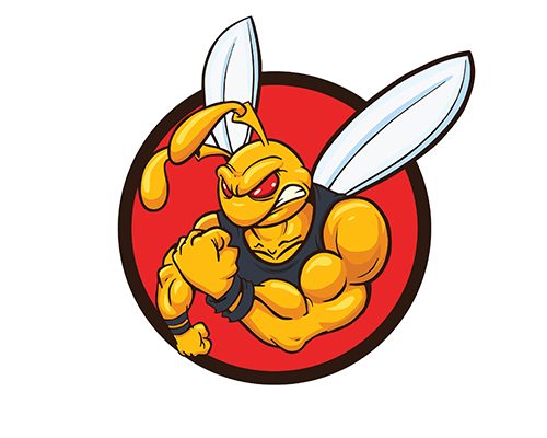 Bee Mascot Logo Template