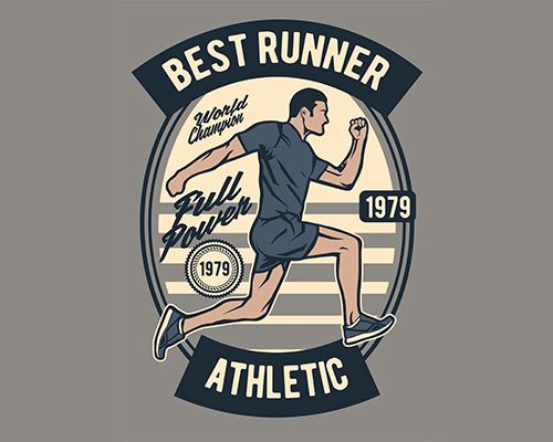 Best Runner Athletic 1979 Retro T shirt Template