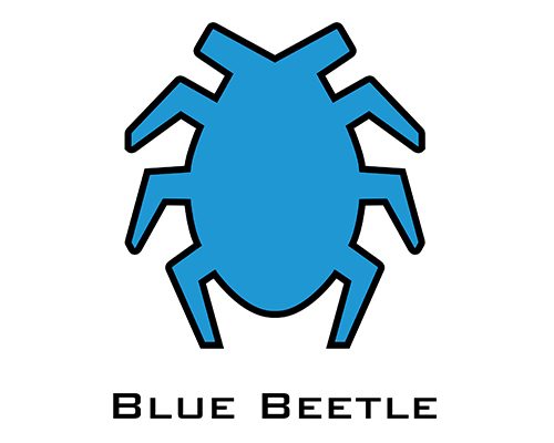 Blue Beetle Logo Icon Vector (PNG, SVG, and EPS)