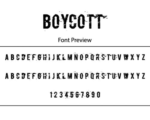 Boycott font Free Download
