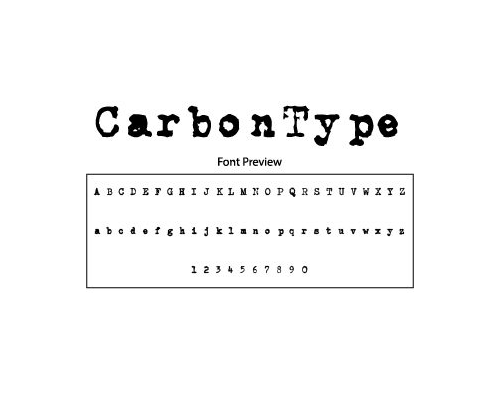 Carbon Type Font Free Download