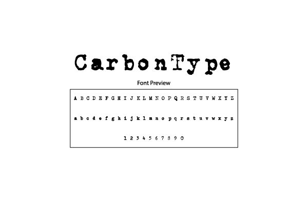 Carbon Type Font Free Download