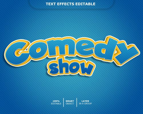 Comedy Show PSD Text Effect Free Download