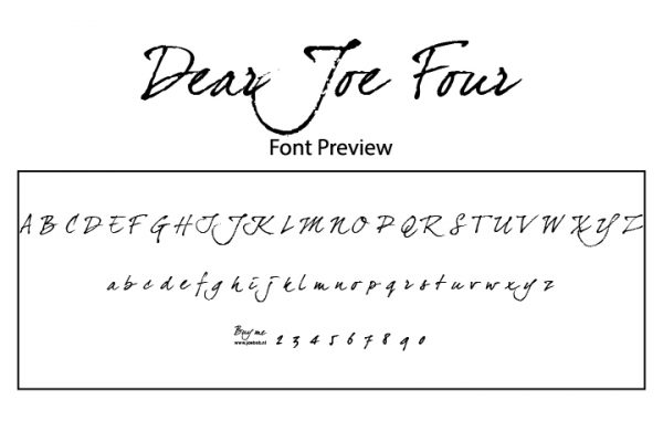 Dear Joe Four Font Free Download