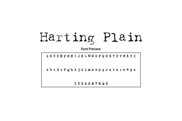 Harting Plain Font Free Download