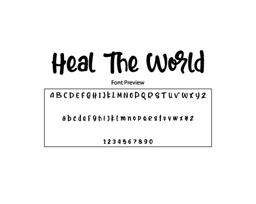 Heal the world Font Free Download