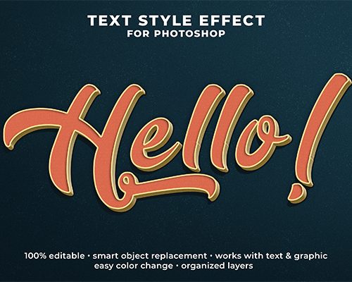 Hello! PSD Text Effect Free Download