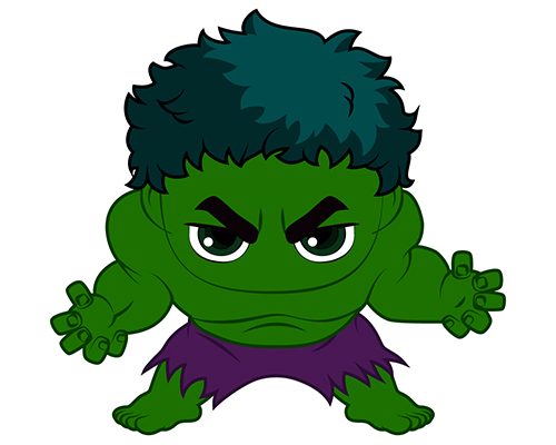 Chibi Hulk Vector Free Download