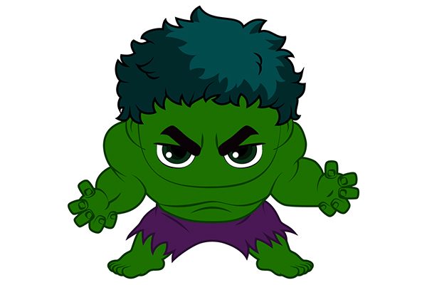 Chibi Hulk Vector Free Download