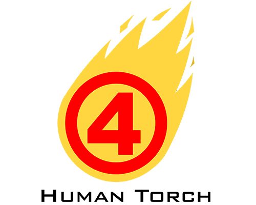 Human Torch Logo Vector