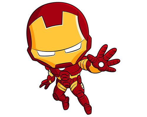 Chibi Iron Man Vector Free Download