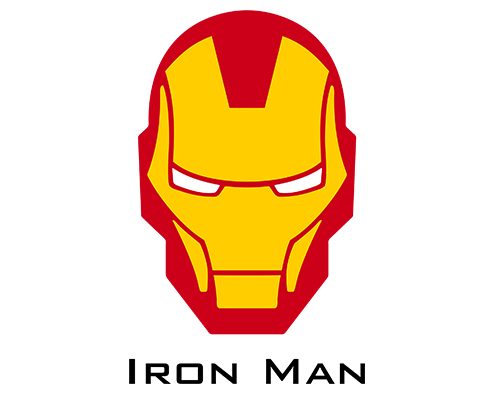 Iron Man Logo Icon Vector (PNG, SVG, and EPS)