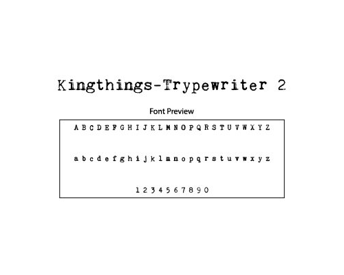 Kingthings Trypewriter 2 Font Free Download