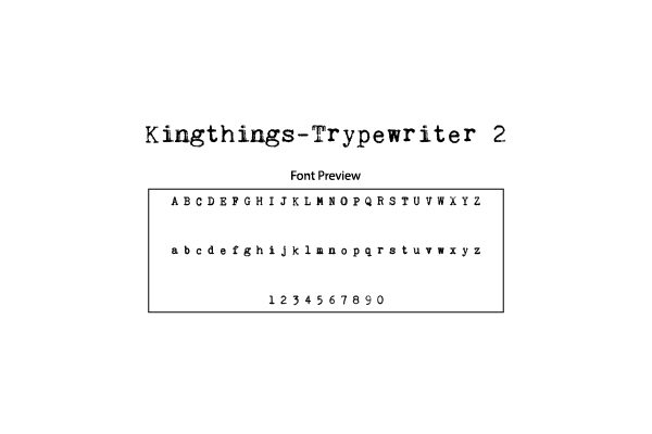 Kingthings Trypewriter 2 Font Free Download
