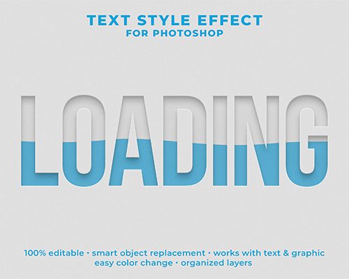 Loading PSD Text Effect Free Download