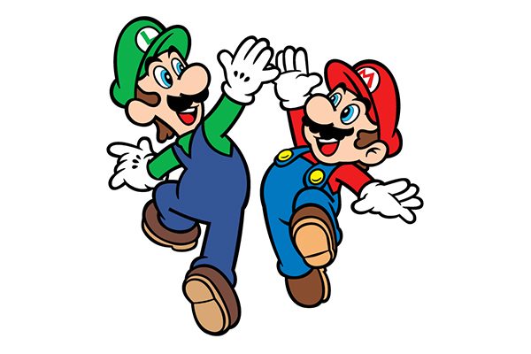 Luigi and mario vectors free download