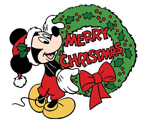 Mickey Mouse Merry Christmas Vector (10) Free Download