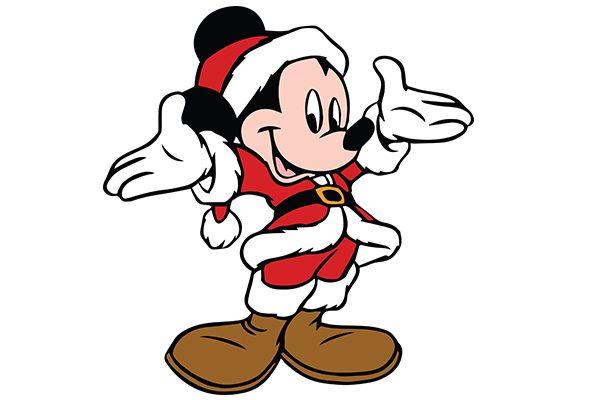 Mickey Mouse Christmas Vector