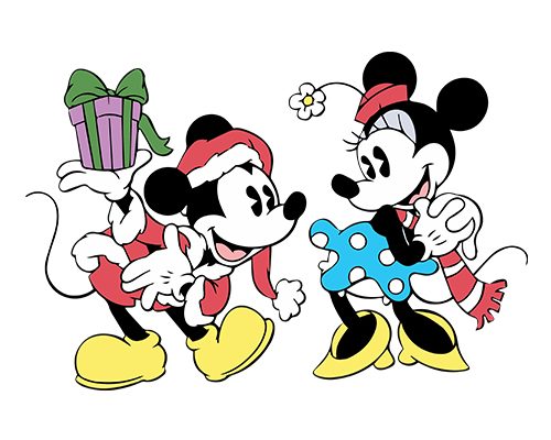 Mickey and minnie mouse Vector Free Download