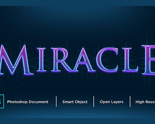 Miracle PSD Text Effect Free Download