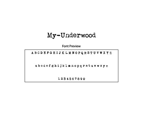 My Underwood Font Free Download