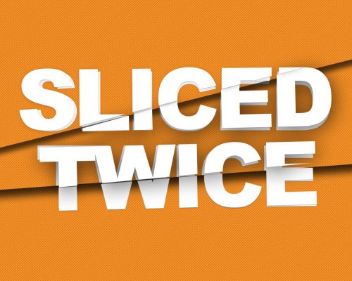 Sliced Text Effect Mockup Free Download