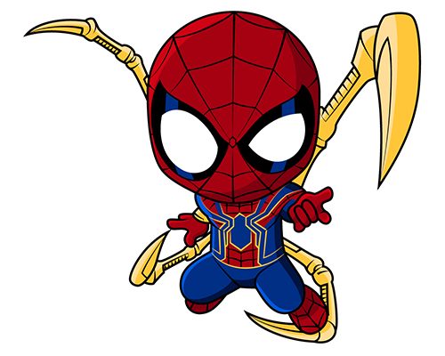 Chibi Spider man Vector free download