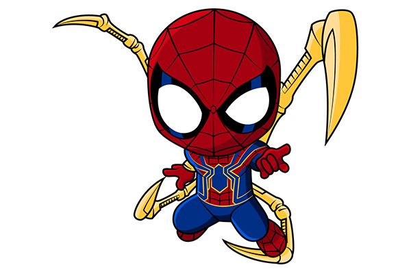 Chibi Spider man Vector free download