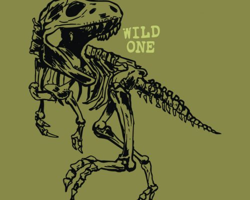 T-Rex Skull Wild One Graphic Vector – Free Download