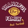 Thankful for Family and Football - Sports Typography Vector