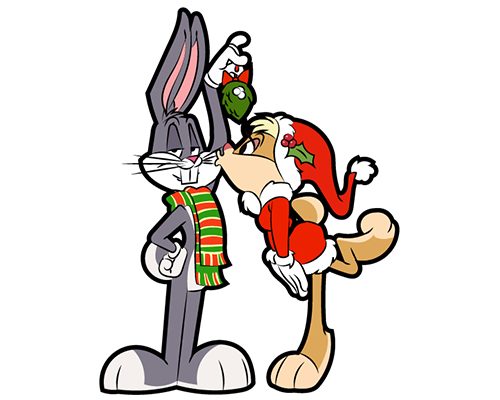 Bugs Bunny and Lola Christmas Vector 09 Free Download