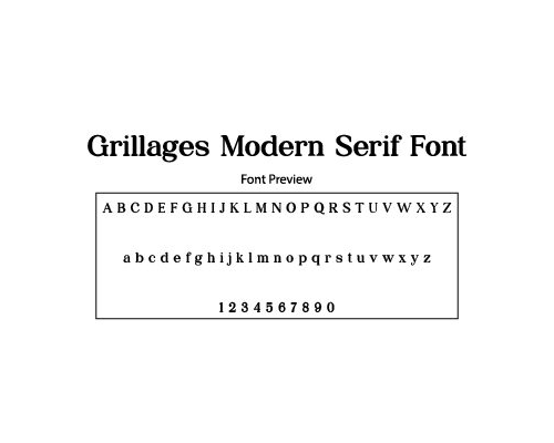 Grillages Modern Serif Font Free Download