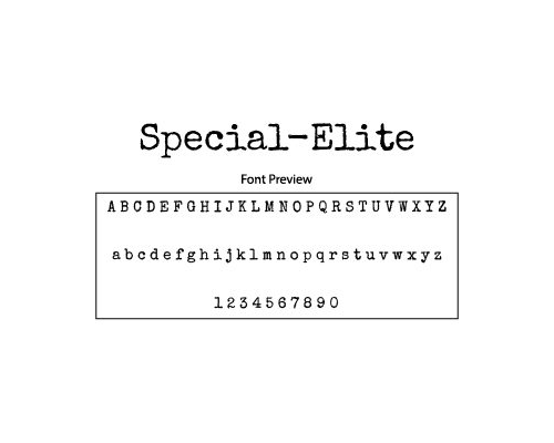Special Elite Font Free Download
